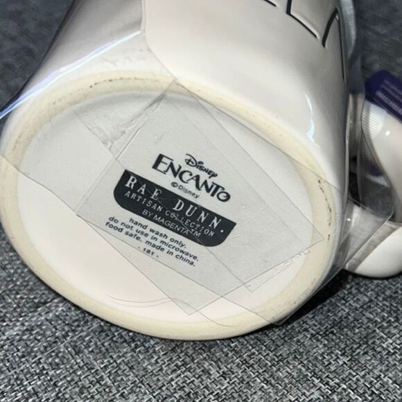 NWT Rae Dunn Disney Encanto ABUELA White Ceramic Iridescent Candle Topper Mug - Picture 11 of 12